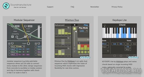Soundmanufacture - Max for Live Devices [Max for Live] [03.11.2020]