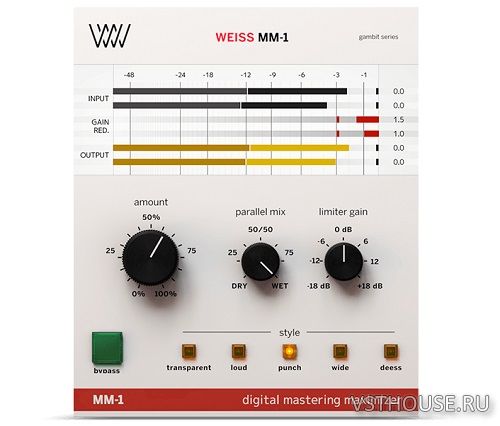 Softube - Weiss MM-1 Mastering Maximizer v2.5.9 VST, VST3, AAX x64 R2R
