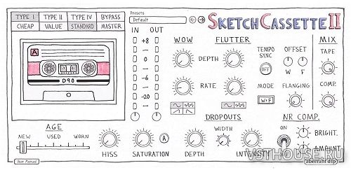 Aberrant DSP - SketchCassette II v2.1 VST3, AAX, AU x64 WIN.OSX Aberrant DSP - SketchCassette II v2.1 VST3, AAX, AU x64 WIN.OSX