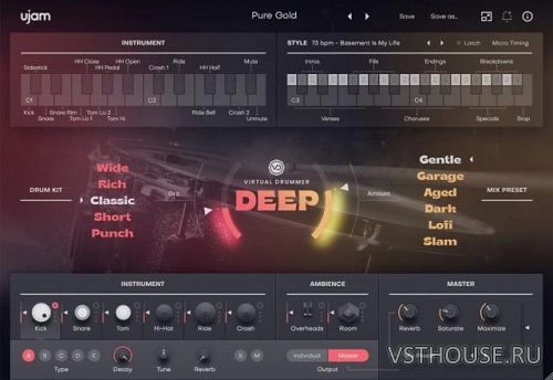 UJAM - Virtual Drummer DEEP 2.1.1 VSTi, AAX x64