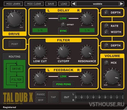 Togu Audio Line - TAL-Dub-X 1.6.0 VST, VST3, AAX, AU Togu Audio Line - TAL-Dub-X 1.6.0 VST, VST3, AAX, AU