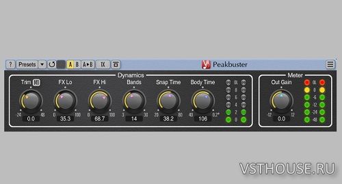 Voxengo - Peakbuster 1.0.0 VST, VST3, AAX, AU WIN.OSX x86 x64