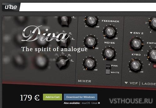 u-he - Diva 1.4.5.12092 VSTi, VSTi3, AAX, AUi WIN.OSX.LINUX x86 x64 u-he - Diva 1.4.5.12092 VSTi, VSTi3, AAX, AUi WIN.OSX.LINUX x86 x64