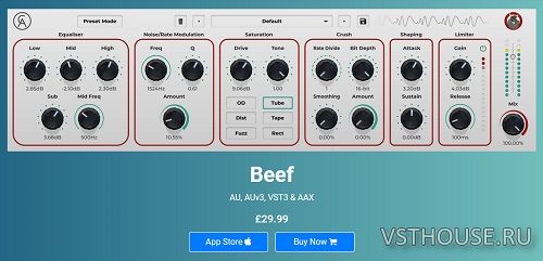 Caelum Audio - Beef 1.0.1 VST3, AAX, AU WIN.OSX x86 x64 Caelum Audio - Beef 1.0.1 VST3, AAX, AU WIN.OSX x86 x64