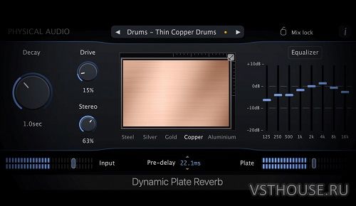 Physical Audio - Dynamic Plate Reverb 3.1.3 VST3, AAX x64 Physical Audio - Dynamic Plate Reverb 3.1.3 VST3, AAX x64