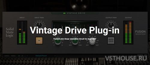 Solid State Logic - SSL Fusion Vintage Drive Plug-in 1.0.24 VST, VST3 Solid State Logic - SSL Fusion Vintage Drive Plug-in 1.0.24 VST, VST3