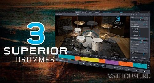 Toontrack - Superior Drummer 3 v3.2.6 Update STANDALONE, VSTi, AU x64 Toontrack - Superior Drummer 3 v3.2.6 Update STANDALONE, VSTi, AU x64