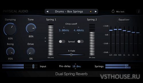 Physical Audio - Dual Spring Reverb 3.1.3 VST3, AAX x64 Physical Audio - Dual Spring Reverb 3.1.3 VST3, AAX x64