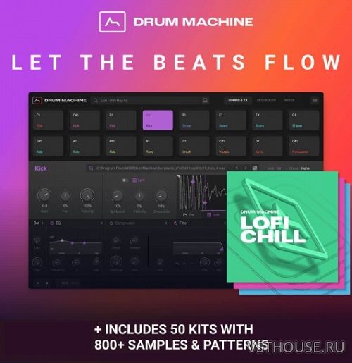 ADSR Sounds - Drum Machine v1.0.3 STANDALONE, VSTi3 x64