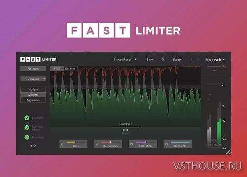 Focusrite - Fast-Limiter v1.0.0 VST, VST3, AAX x64 Focusrite - Fast-Limiter v1.0.0 VST, VST3, AAX x64
