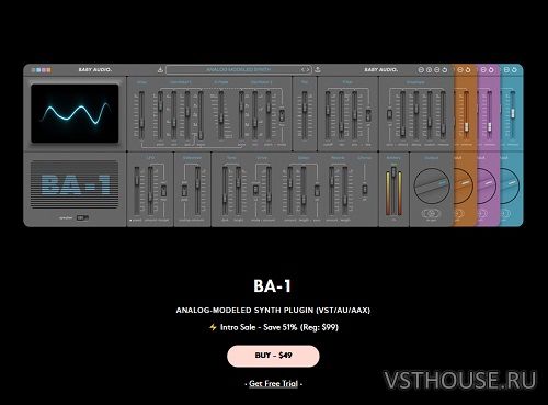 Baby Audio - BA-1 v1.0.0 SAL, VSTi, VST3i, AAX, AU WIN.OSX x86 x64 Baby Audio - BA-1 v1.0.0 SAL, VSTi, VST3i, AAX, AU WIN.OSX x86 x64