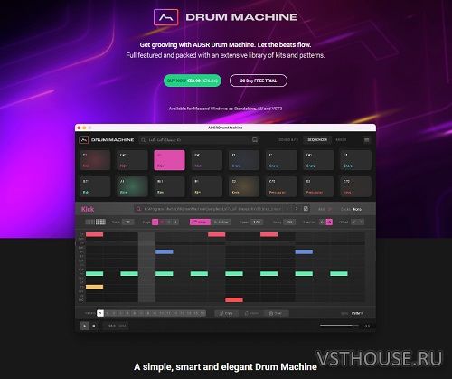 ADSR Sounds - Drum Machine v1.3.0 STANDALONE, VST3i x64 ADSR Sounds - Drum Machine v1.3.0 STANDALONE, VST3i x64