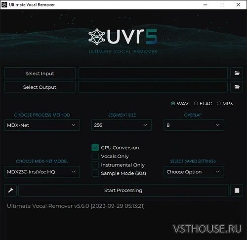 Core Developers - Ultimate Vocal Remover v5.6.0 x64 [2023, ENG]