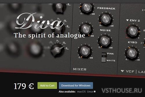 Heckmann Audio - u-he Diva v1.4.7 VST, VST3, AAX, CLAP, AU Heckmann Audio - u-he Diva v1.4.7 VST, VST3, AAX, CLAP, AU