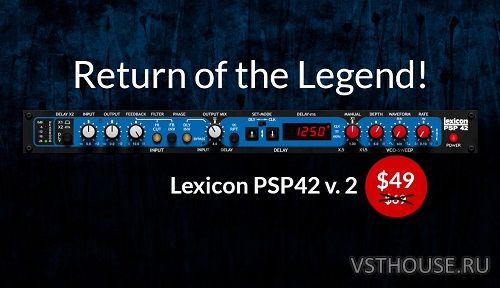 PSPaudioware - Lexicon PSP42x v2.0.1 VST, VST3, AAX x64 PSPaudioware - Lexicon PSP42x v2.0.1 VST, VST3, AAX x64