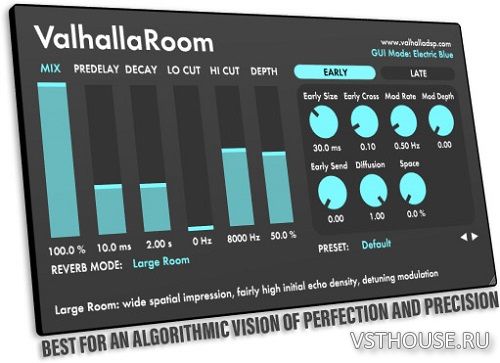 Valhalla DSP - Valhalla Room v2.0.5 VST, VST3, AAX x64 R2R