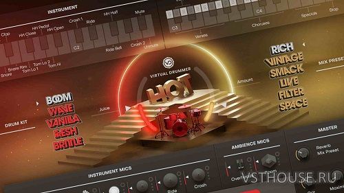 UJAM - Virtual Drummer Hot v2.4.1 VSTi, VSTi3 x64 UJAM - Virtual Drummer Hot v2.4.1 VSTi, VSTi3 x64