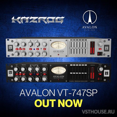Kazrog - Avalon VT-747SP v1.0.4 VST, VST3, AAX, AU WIN.OSX x64 Kazrog - Avalon VT-747SP v1.0.4 VST, VST3, AAX, AU WIN.OSX x64