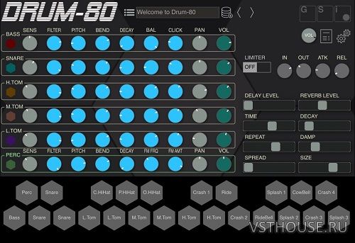 Genuine Soundware - Drum-80 v1.1.0 SAL, VSTi, VST3i x64 Genuine Soundware - Drum-80 v1.1.0 SAL, VSTi, VST3i x64
