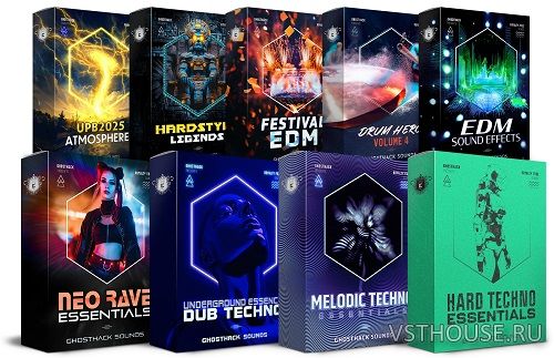 Ghosthack - Ultimate Techno Bundle 2025 (MiDi, WAV, Serum Presets)