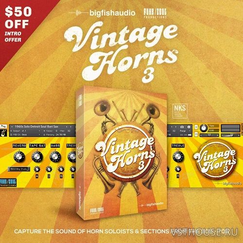 Big Fish Audio - Vintage Horns 3 (KONTAKT) Big Fish Audio - Vintage Horns 3 (KONTAKT)