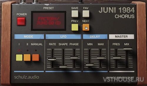 schulz.audio - JUNI 1984 CHORUS v1.1.2147 VST, VST3, AAX x64