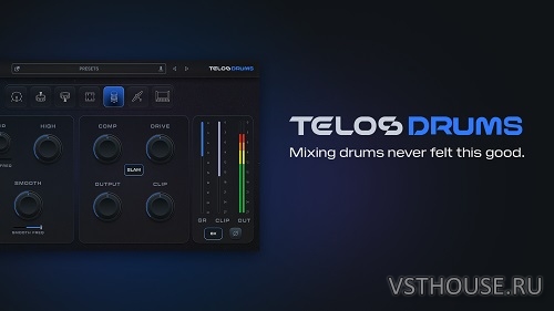 Black Salt Audio - Telos Drums v1.1.7 VST3, AAX x64 [R2R]