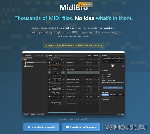 ivoschi - MidiBro 1.7.0 VSTi3 x64 [It Used]