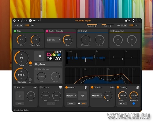 HOFA - Colour Delay v1.0.5 VST3, AAX х64 [R2R]